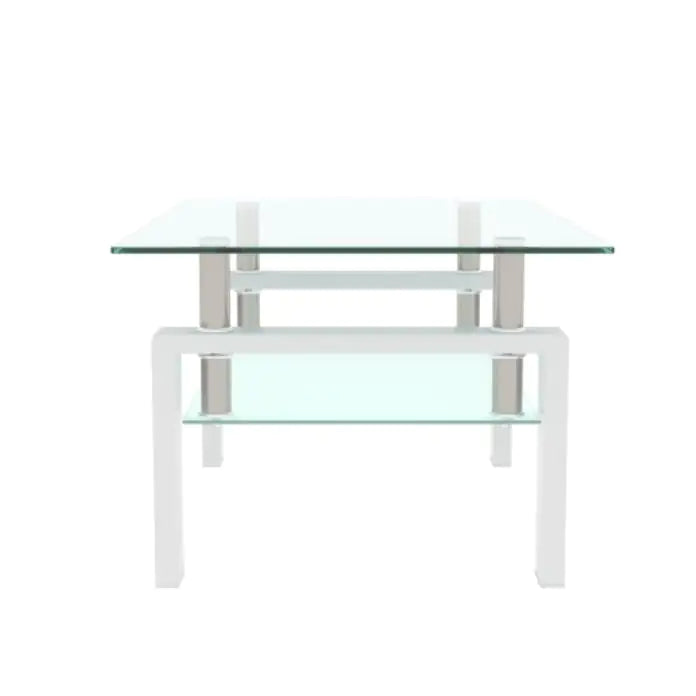 White Glass Coffee Table